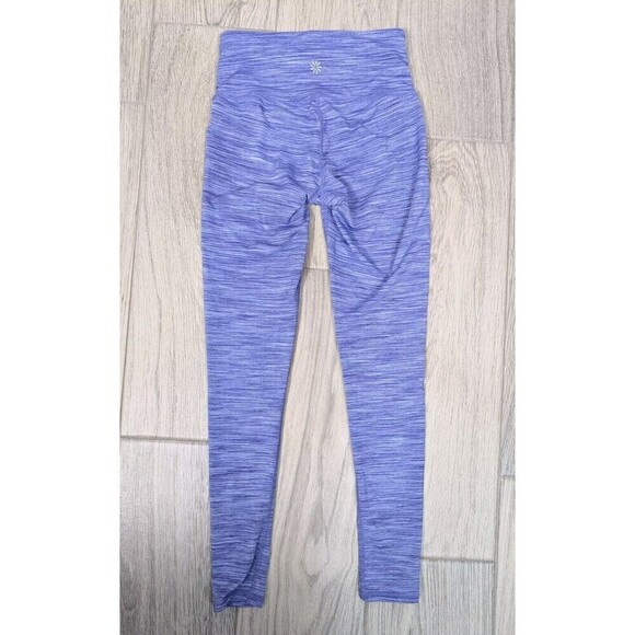Athleta Purple Patterned Leggings Women XXS Gym Yoga - Picture 2 of 5